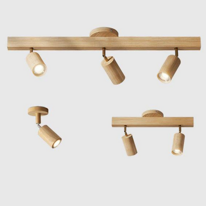 Houten Plafondspotlamp Verstelbaar EcoLux Design - Mode Vibes