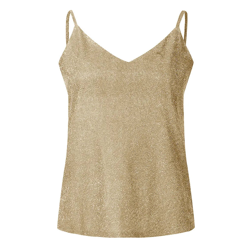 Plus-Size Top Glitter Mujes met Stijlvol Design