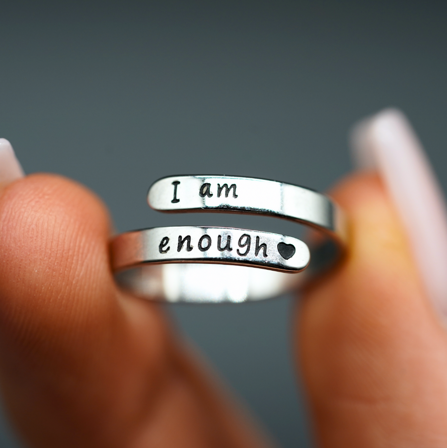 Zilveren Zelfliefde Ring met Sieraad
