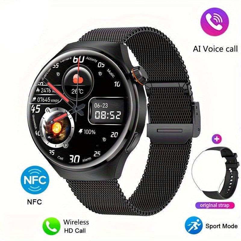 Heren Smartwatch NFC Waterdicht Met Hartslagmeter
