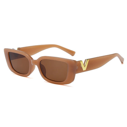 Dames Zonnebril Vierkant Bold Montuur Statement Stijl