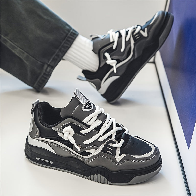 Stijlvolle Heren Skateschoenen met Veters en Gripzool