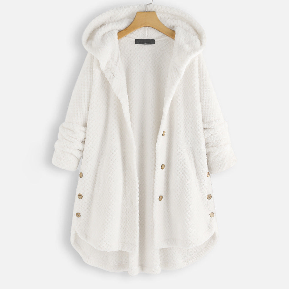 Zachte Fleece Badjas met Capuchon voor Dames