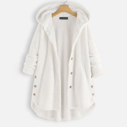 Zachte Fleece Badjas met Capuchon voor Dames