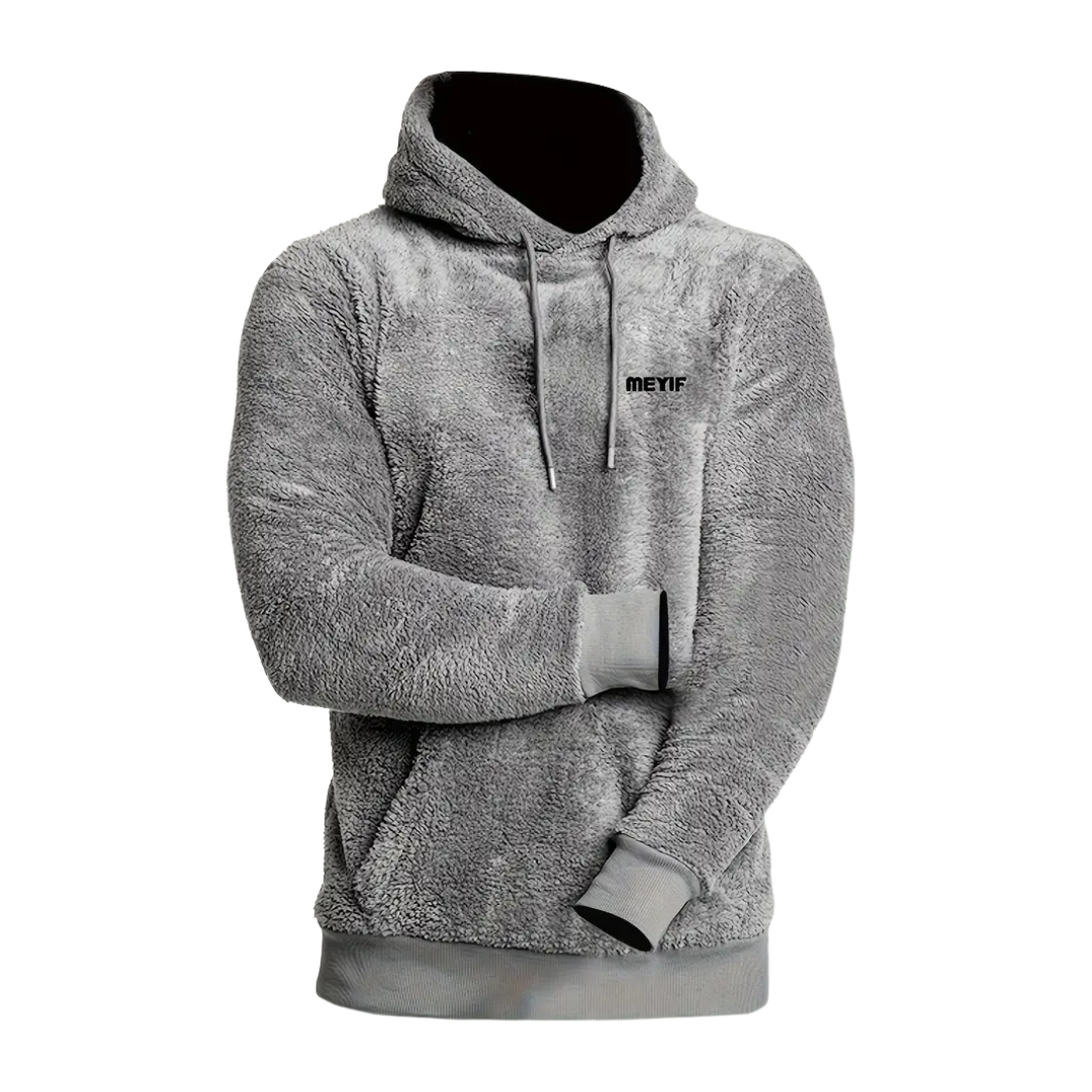Heren Pluche Hoodie met Capuchon Gevoerd Warm