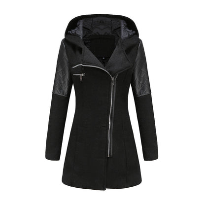 Dames Tussenjas met Capuchon en Quilted Details Warm en Stijlvol