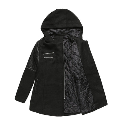 Dames Tussenjas met Capuchon en Quilted Details Warm en Stijlvol
