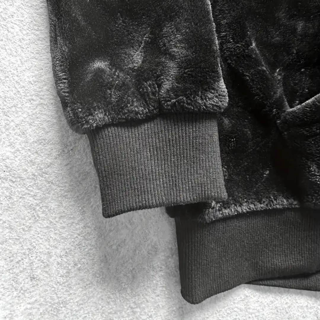 Heren Pluche Hoodie met Capuchon Gevoerd Warm