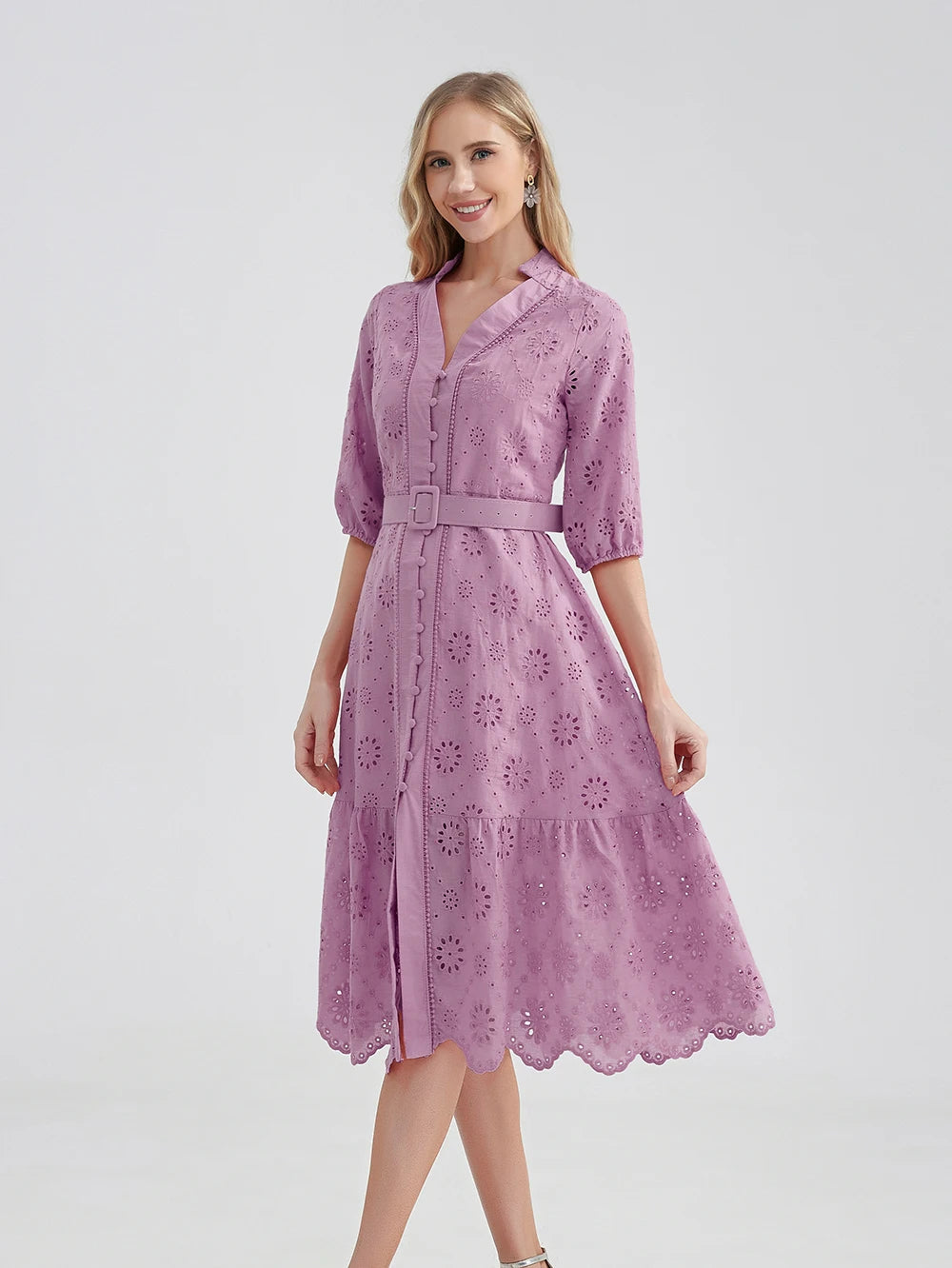 Zomerjurk Vrouw Evi Stijlvol Casual Jurkje