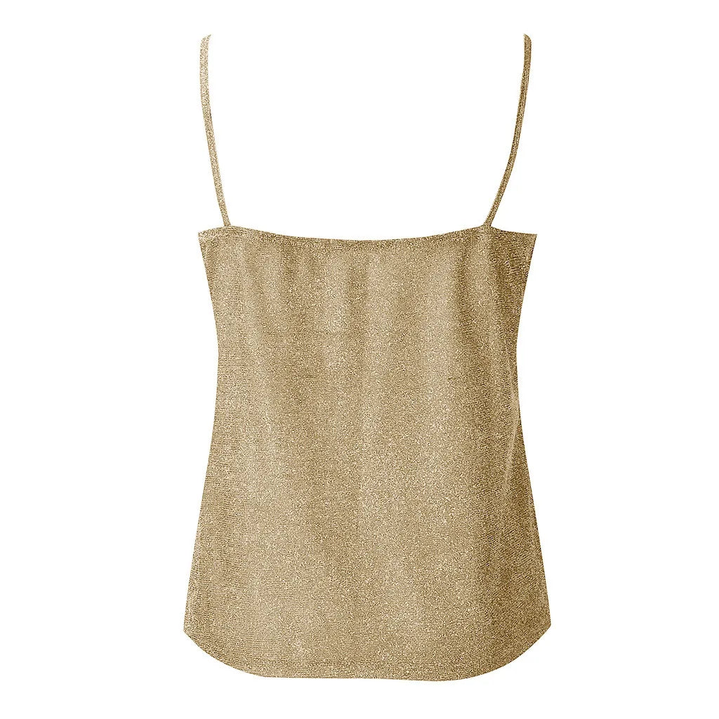 Plus-Size Top Glitter Mujes met Stijlvol Design