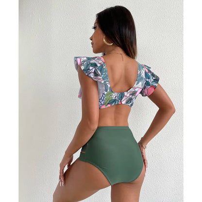 Tropische Bikini Eline Mode Kleurrijk Zomerbadpak