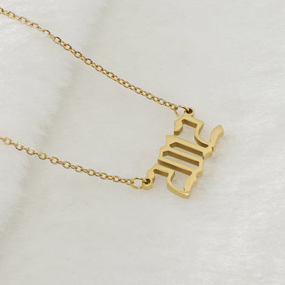 Gouden Ketting voor Dames 18K RVS Met Jaarsteen Lammy