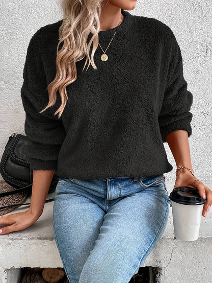Zachte Teddy Trui Sweatshirt Comfortabel Warm