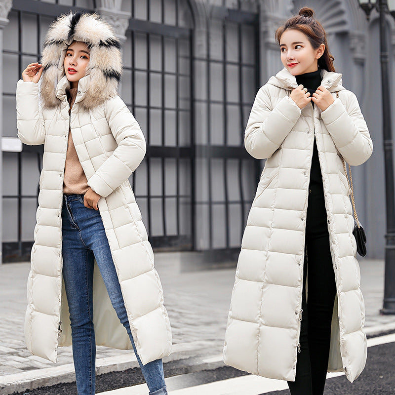 Dames Parka Winterjas Lange Warme Donzen Jas