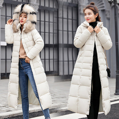 Dames Parka Winterjas Lange Warme Donzen Jas