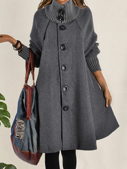 Oversized Jas Maribel Zwart Langer Model