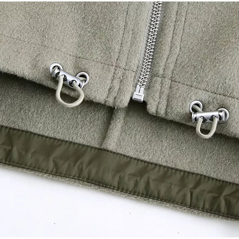 Dames Oversized Jas met Capuchon Stoer en Elegant