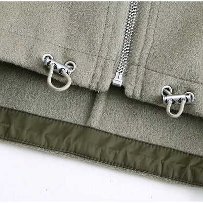 Dames Oversized Jas met Capuchon Stoer en Elegant