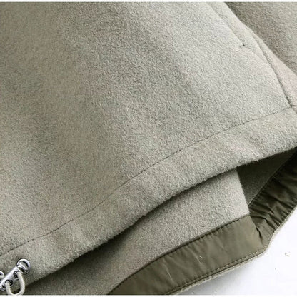 Dames Oversized Jas met Capuchon Stoer en Elegant
