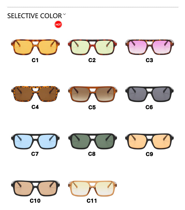 Dames Zonnebril Aviator Stijl met Kleurige Glazen