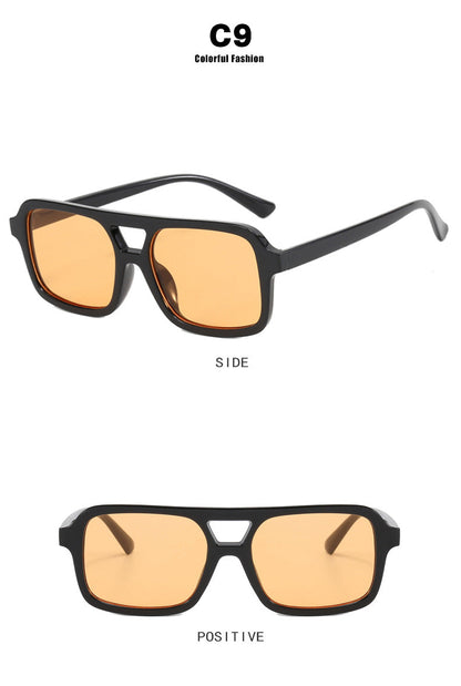 Dames Zonnebril Aviator Stijl met Kleurige Glazen