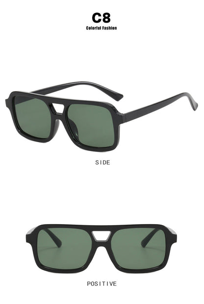 Dames Zonnebril Aviator Stijl met Kleurige Glazen