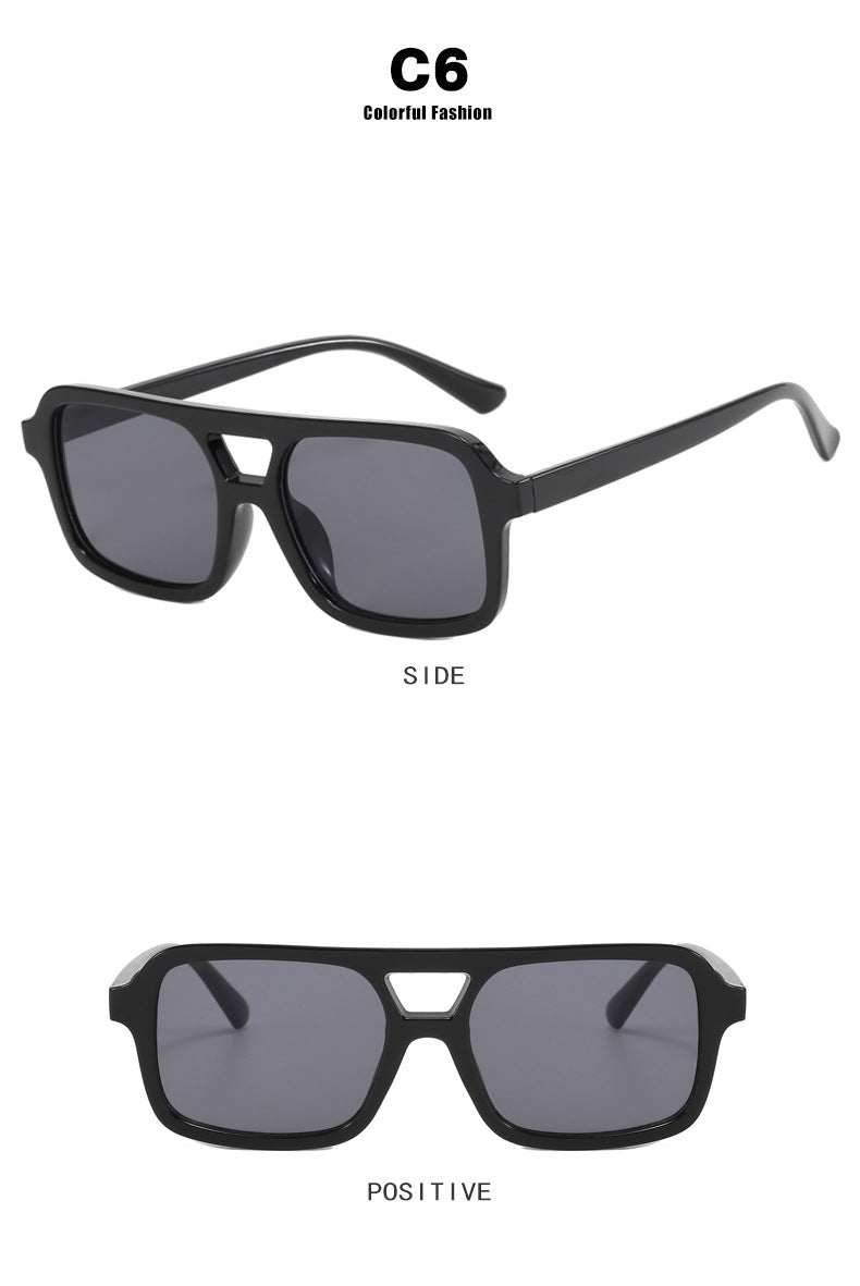 Dames Zonnebril Aviator Stijl met Kleurige Glazen