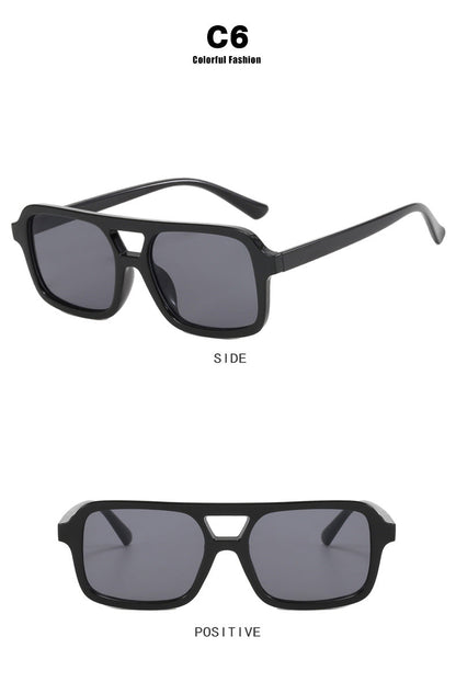 Dames Zonnebril Aviator Stijl met Kleurige Glazen