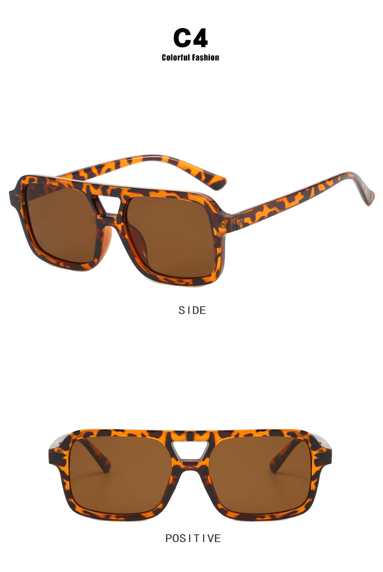 Dames Zonnebril Aviator Stijl met Kleurige Glazen