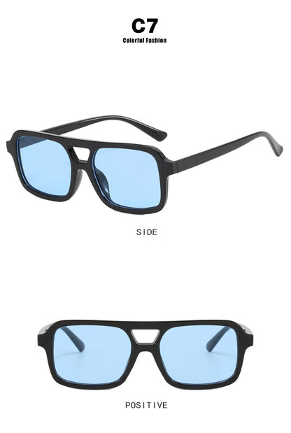 Dames Zonnebril Aviator Stijl met Kleurige Glazen