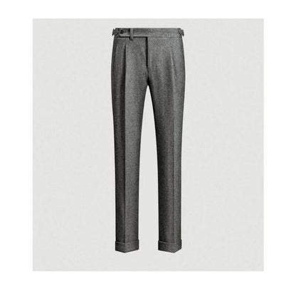 Heren Tweed Broek met Vintage Look en Comfortabele Pasvorm