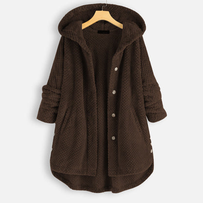 Zachte Fleece Badjas met Capuchon voor Dames