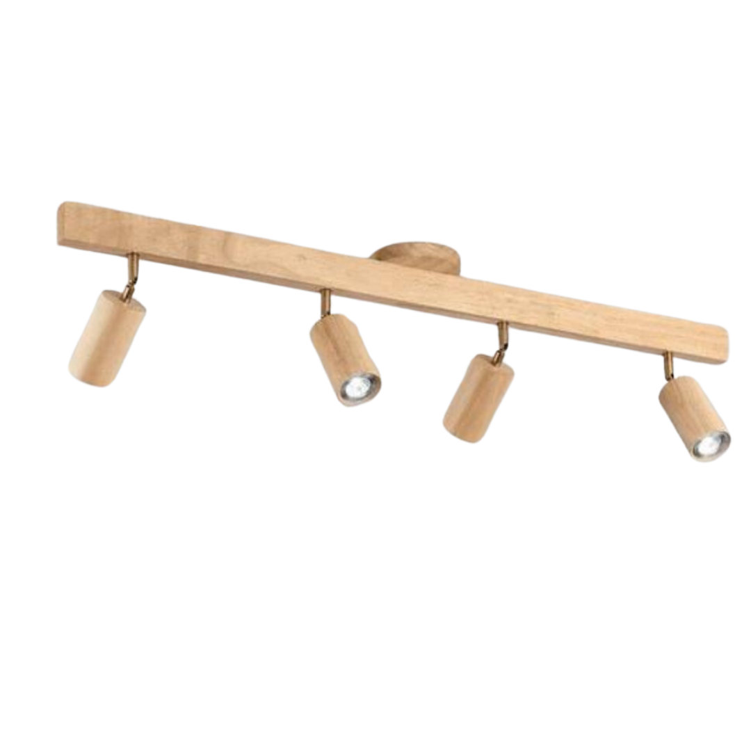 Houten Plafondspotlamp Verstelbaar EcoLux Design