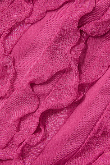 Mini-jurk Transparant Sexy Met Diepe Halslijn