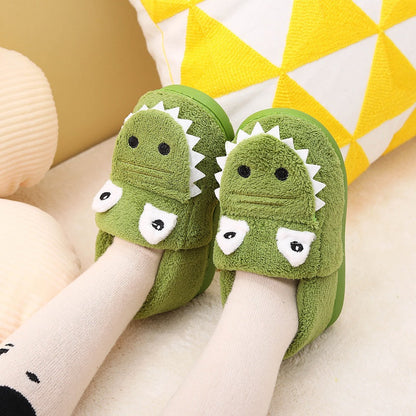 Dino Pantoffels Zachte Warme Knuffelsloffen voor Kinderen
