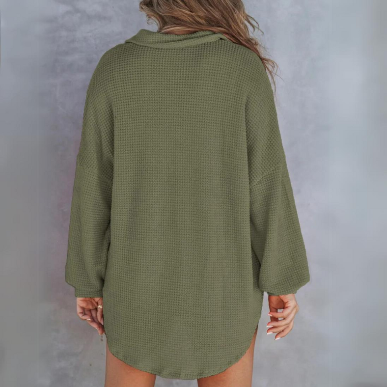 Oversized Blouse Zacht Katoen Comfortabel Dames