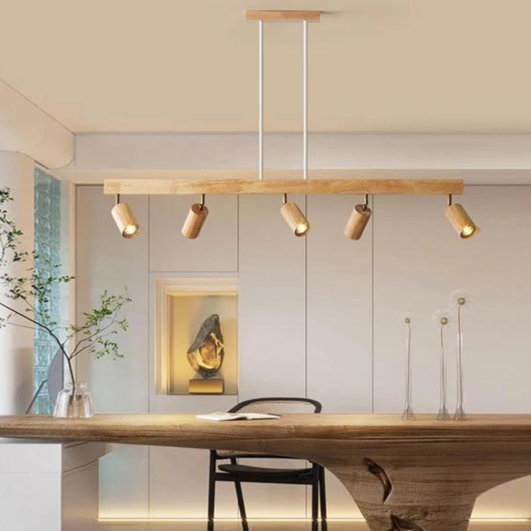 Houten Plafondspotlamp Verstelbaar EcoLux Design