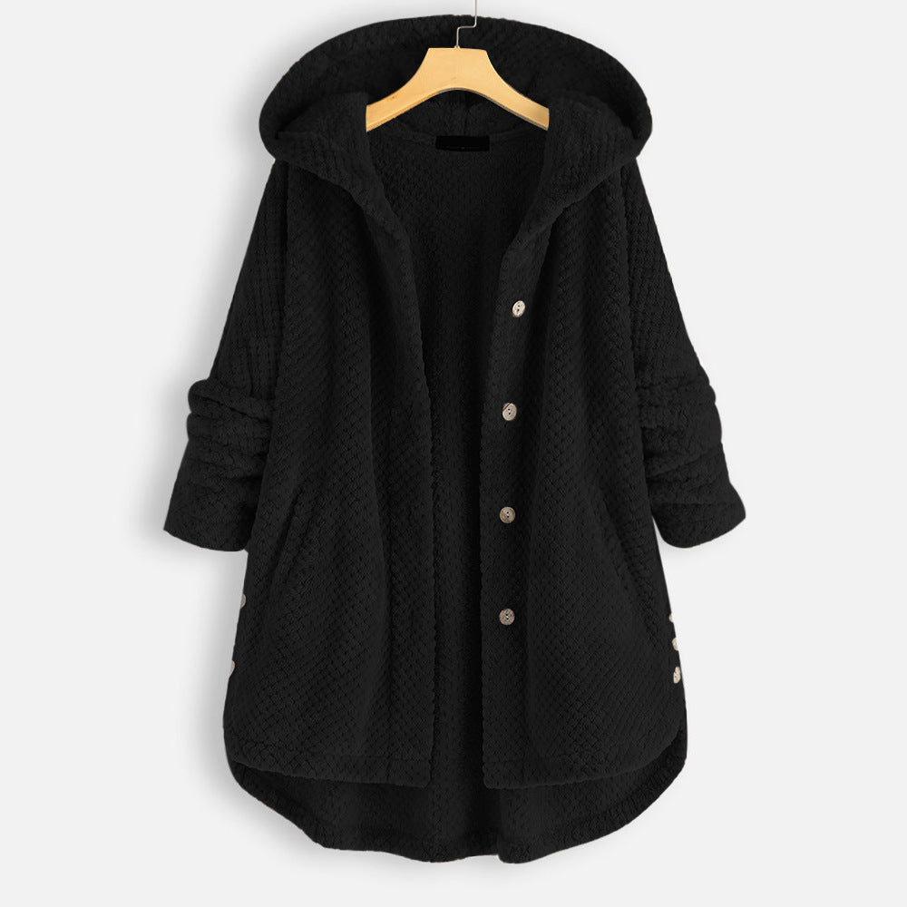 Zachte Fleece Badjas met Capuchon voor Dames
