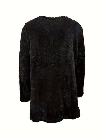Zachte Fleece Sweatshirt met Luna Print