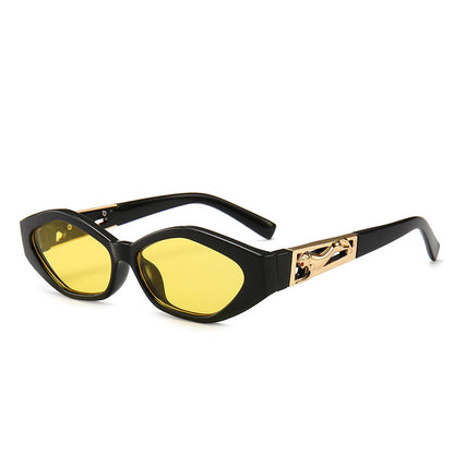Dames Zonnebril Cat Eye Hoekig met Statement Pootjes