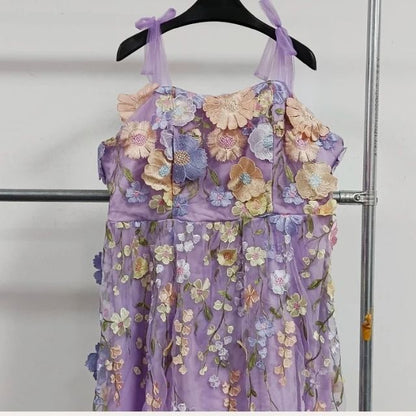 Jurk met Bloemen voor Cocktail Feesten - Rosalie