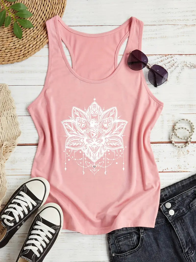 Dames Tanktop Rose Kleur Zomerjurk