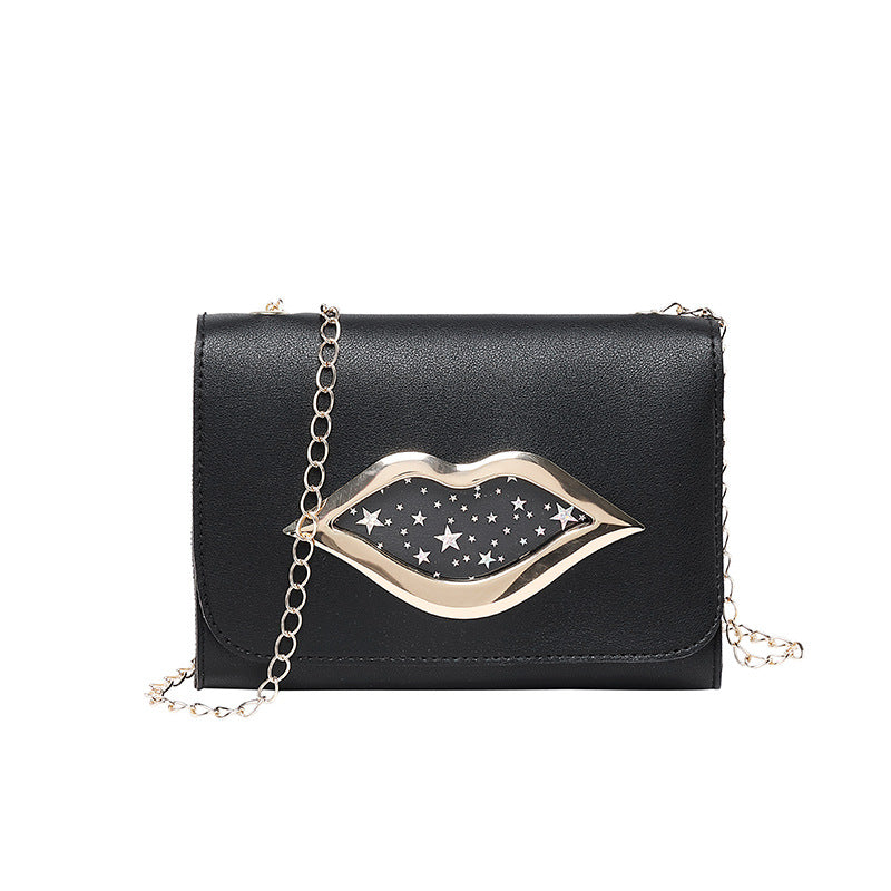 Dames Tas met Ketting en Lippenstik Detail Praktisch