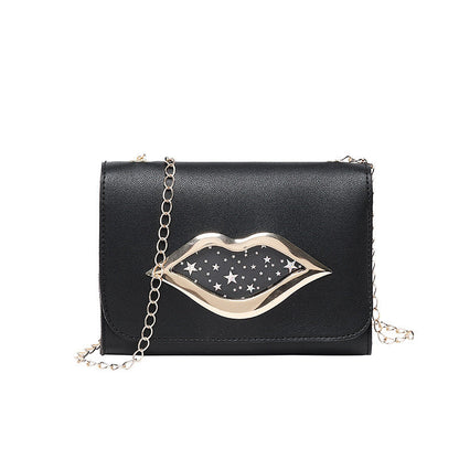 Dames Tas met Ketting en Lippenstik Detail Praktisch