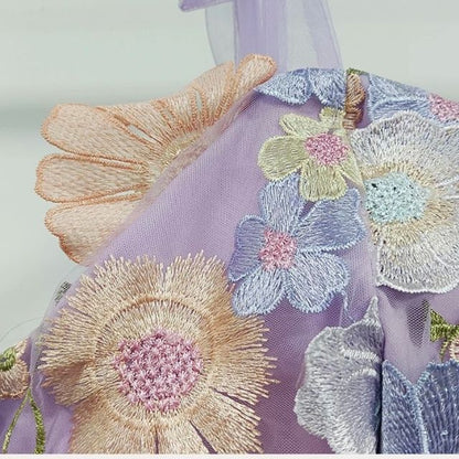 Jurk met Bloemen voor Cocktail Feesten - Rosalie