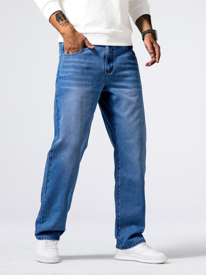 Heren Jeans Casual Street Style Blauw Milan - Mode Vibes