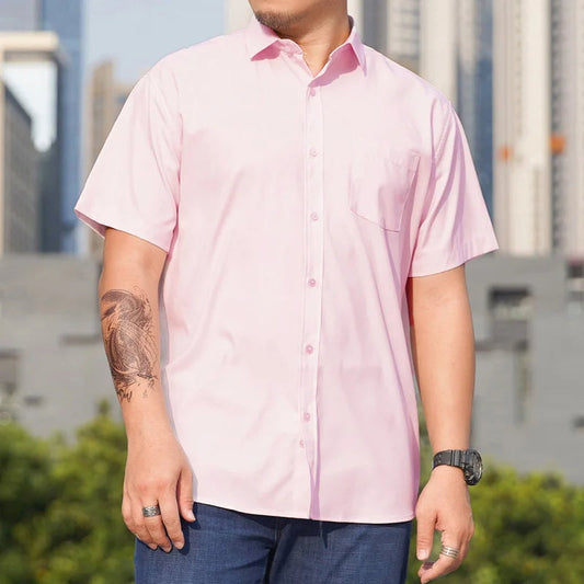 Plus Size Overhemd voor Mannen Netjes en Stijlvol - Mode Vibes