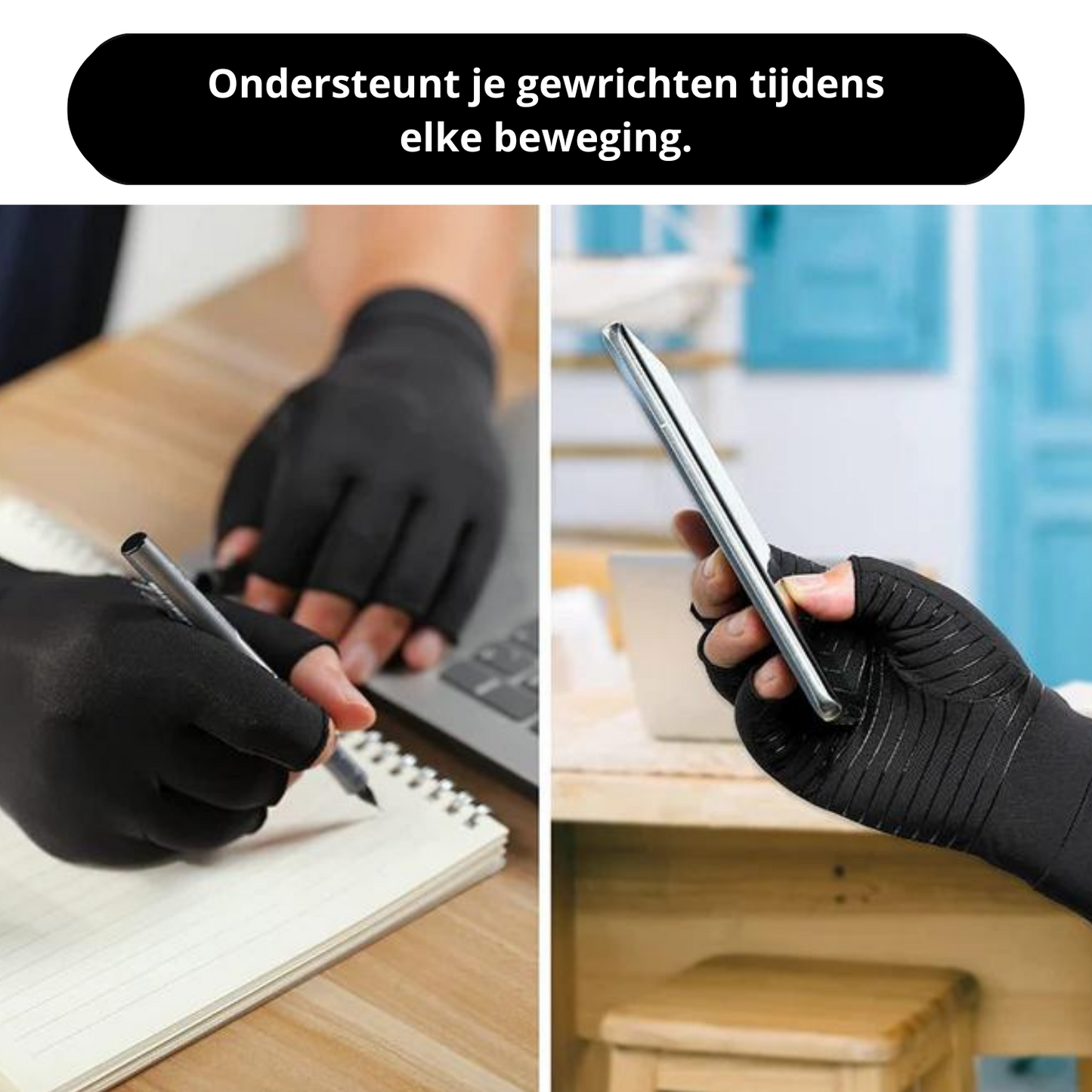 Compressiehandschoenen voor Artritis ThermaFlex Warmte