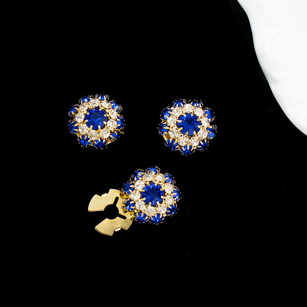 Dames Sierknopen met Steentjes Luxe Stijl Leoni