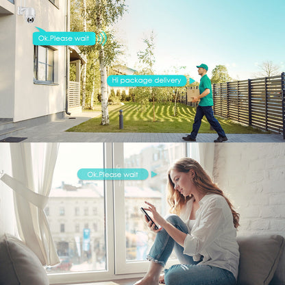 Draadloze Beveiligingscamera met WiFi en Nachtzicht